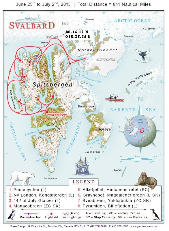 MS Expedition Route