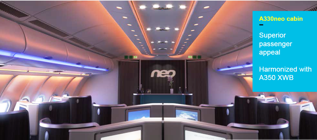 A330neo business cabin