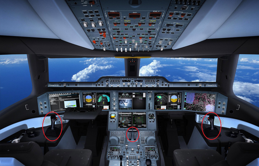 A350 cockpit annotated