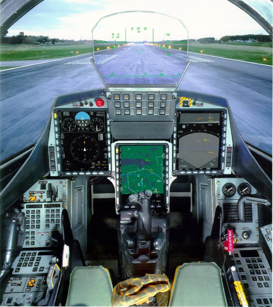 Gripen C cockpit
