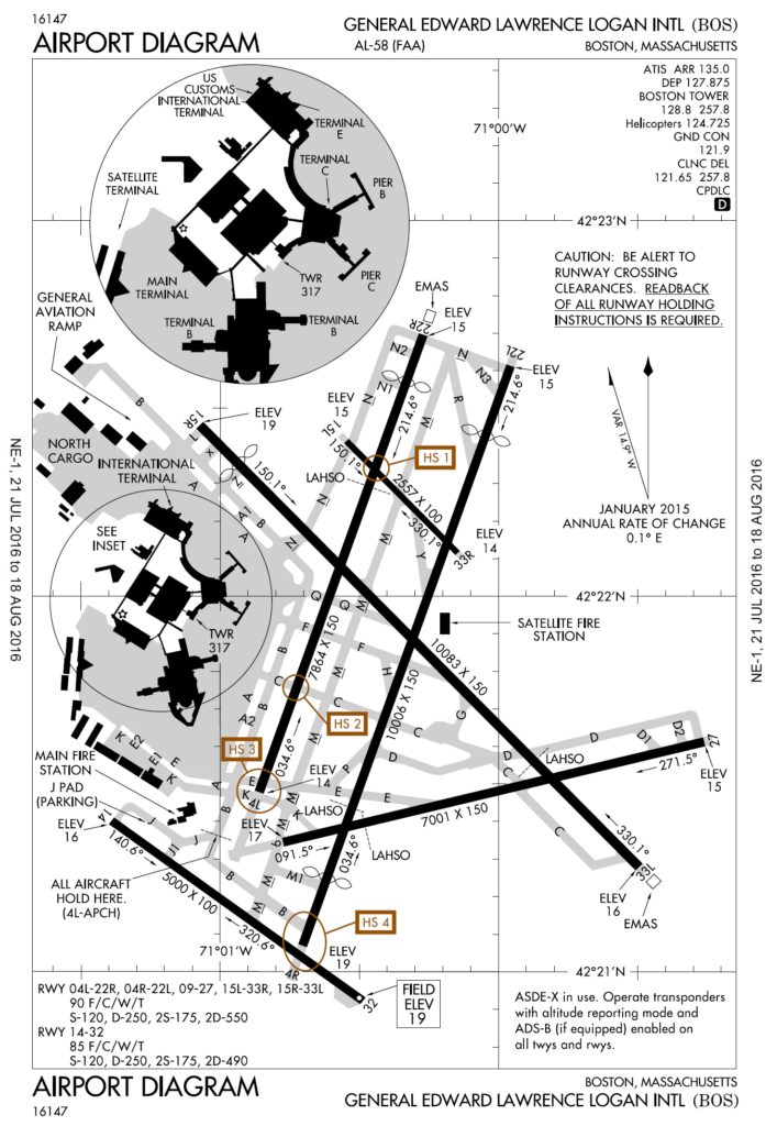 Boston logan airport map