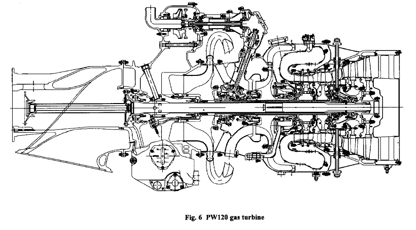 PW120 turboprop of 2500kW with OPR 15.77