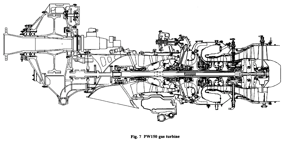 PW 150 turboprop of 3800kW with 17.97 OPR